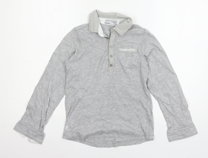 NEXT Boys Grey Jersey Basic T-Shirt Size 9 Years