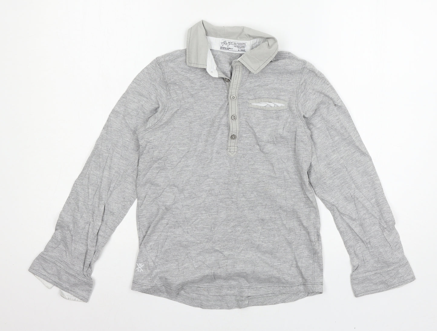 NEXT Boys Grey  Jersey Basic T-Shirt Size 9 Years