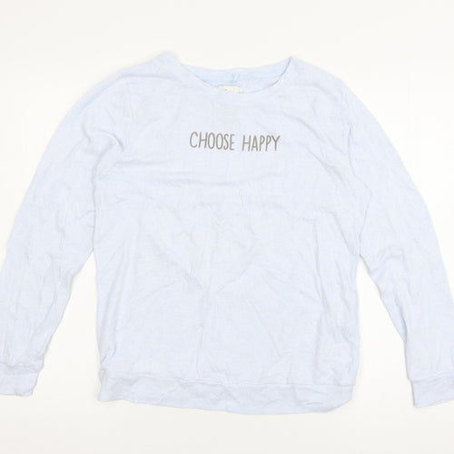 Love to lounge Womens Blue  Jersey Top Pyjama Top Size 6  - Choose Happy