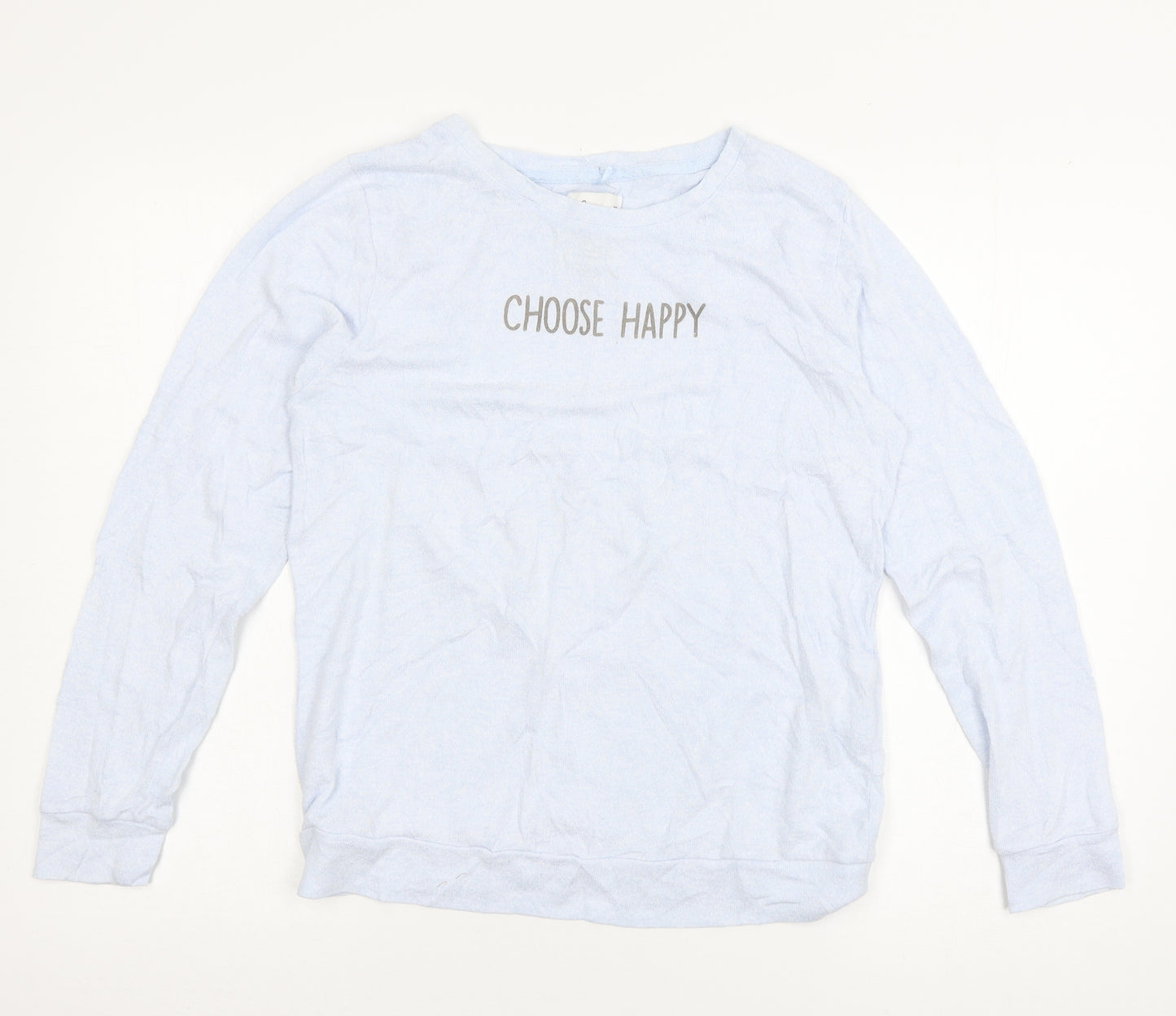 Love to lounge Womens Blue  Jersey Top Pyjama Top Size 6  - Choose Happy