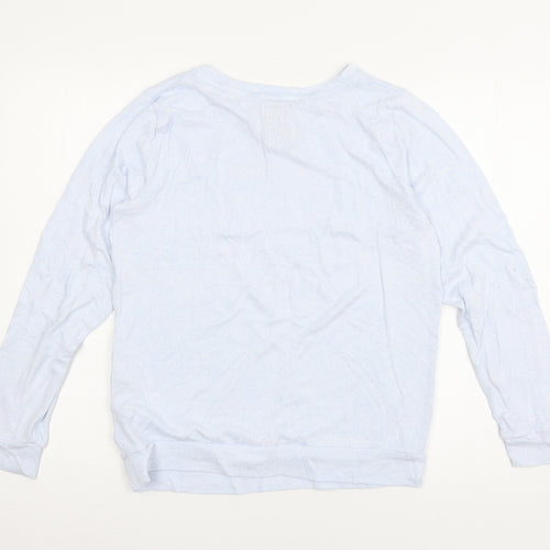 Love to lounge Womens Blue  Jersey Top Pyjama Top Size 6  - Choose Happy