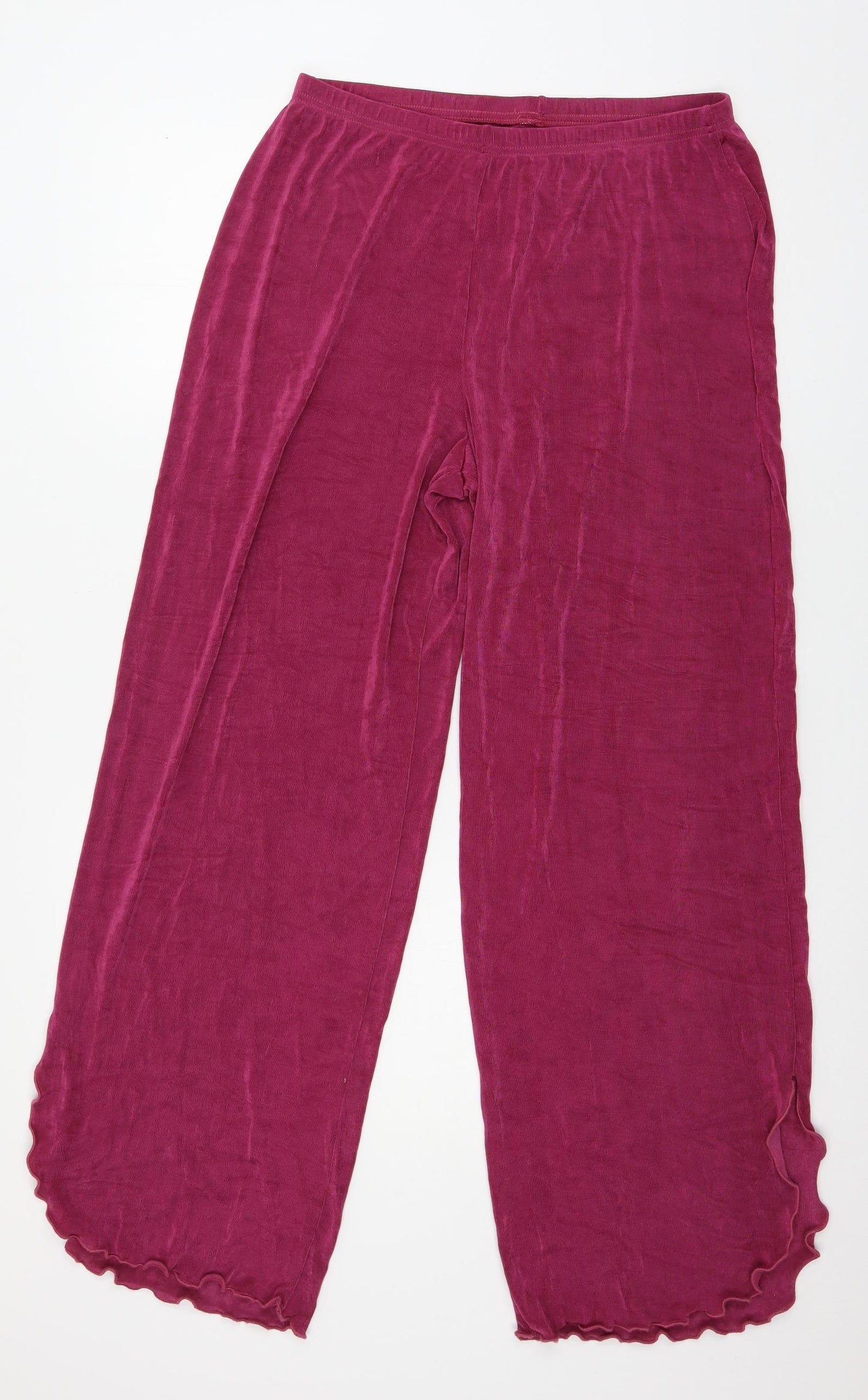 Preworn Womens Pink  Jersey Trousers  Size L L29 in