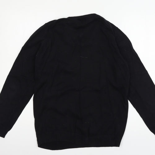 Livergy Mens Black  Knit Pullover Jumper Size M