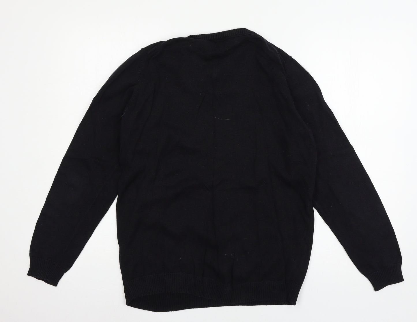Livergy Mens Black  Knit Pullover Jumper Size M