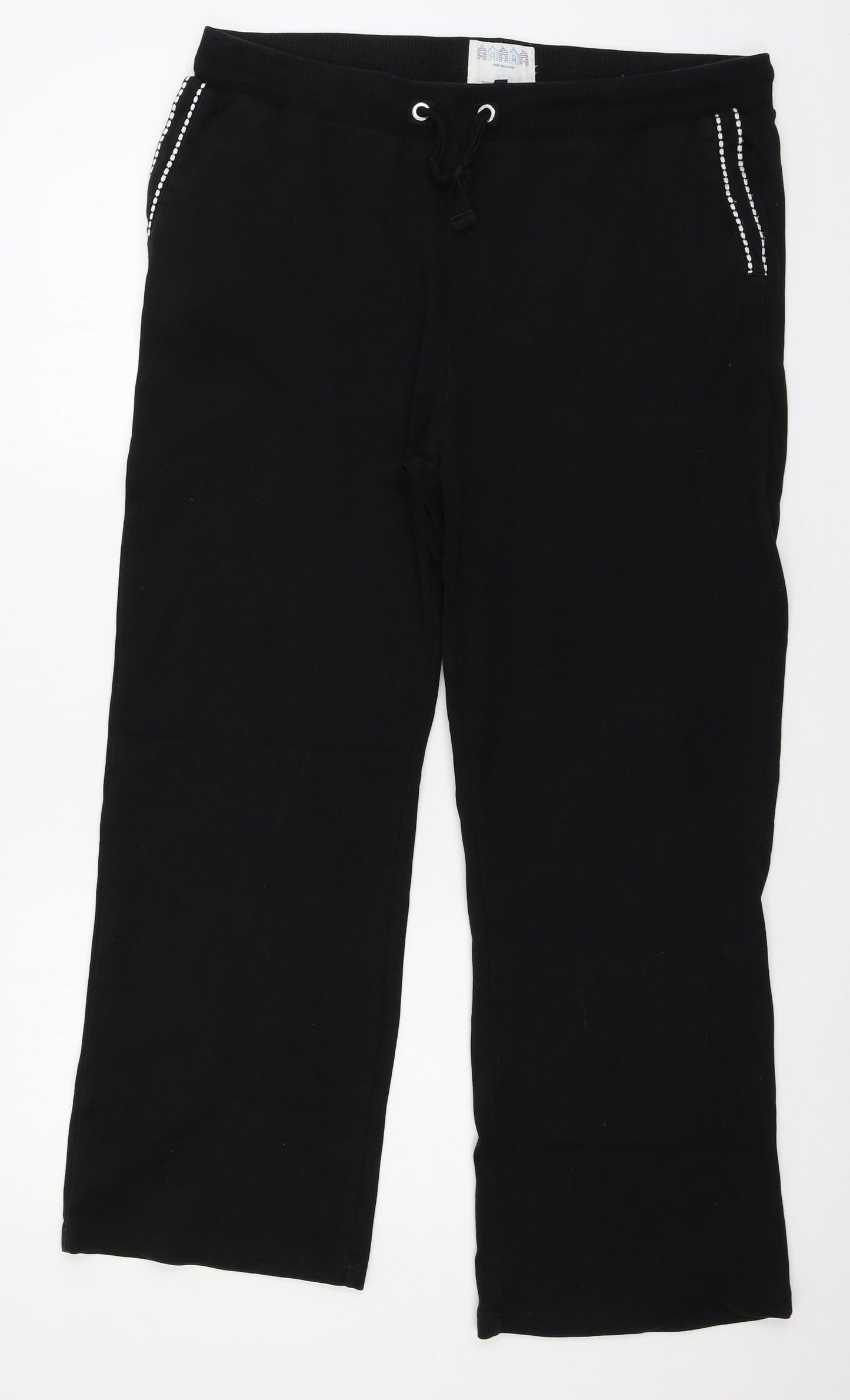 Maine Womens Black  Jersey Jogger Trousers Size 16 L26 in