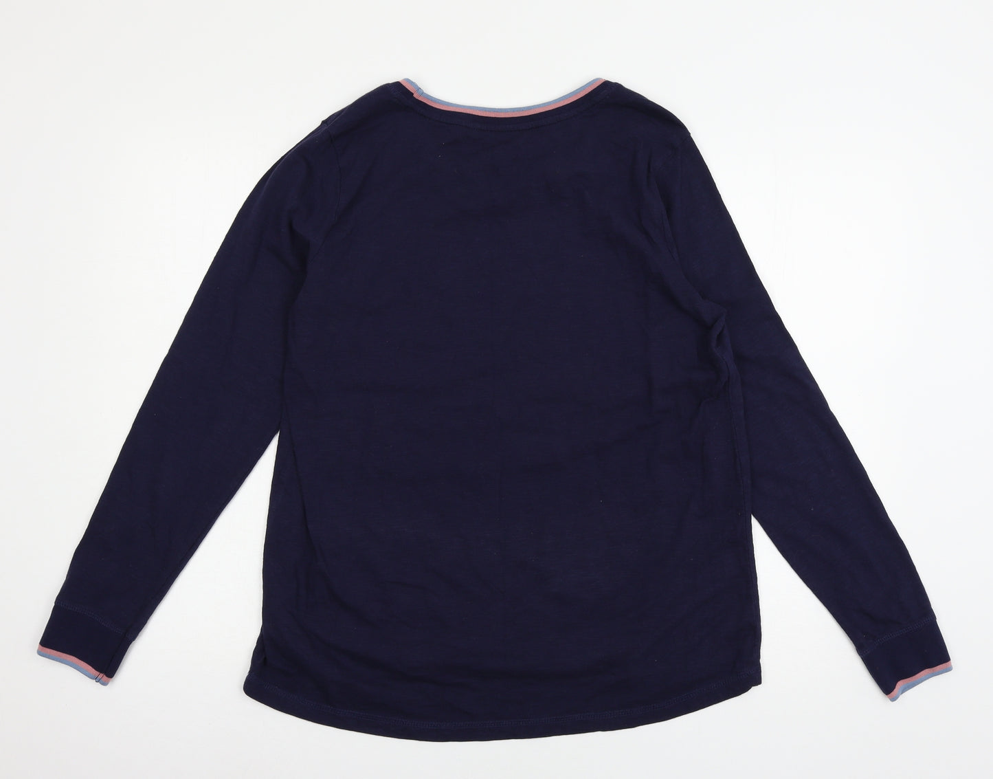 NEXT Womens Blue Geometric Jersey Top Pyjama Top Size 16  - Calirfornia