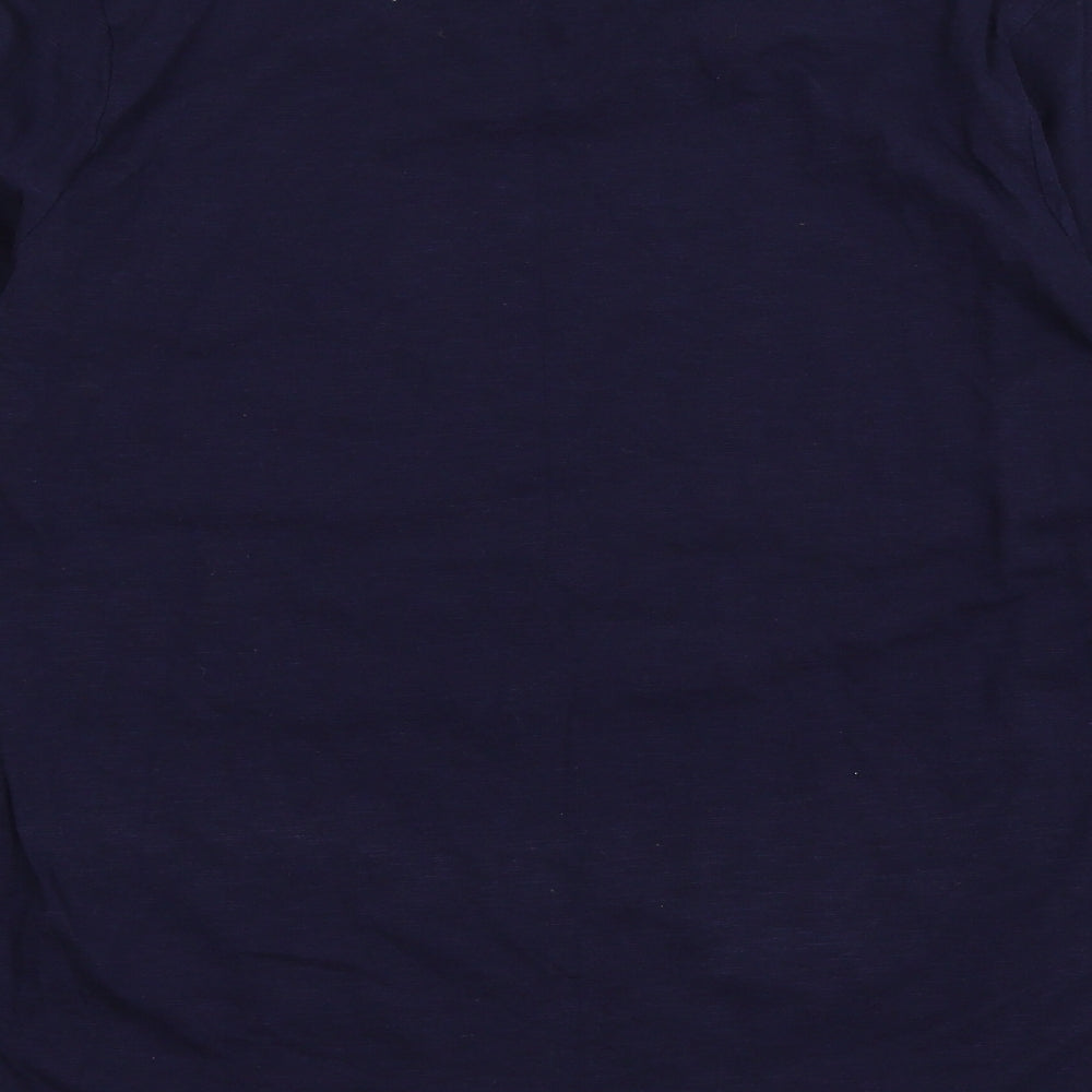 NEXT Womens Blue Geometric Jersey Top Pyjama Top Size 16  - Calirfornia