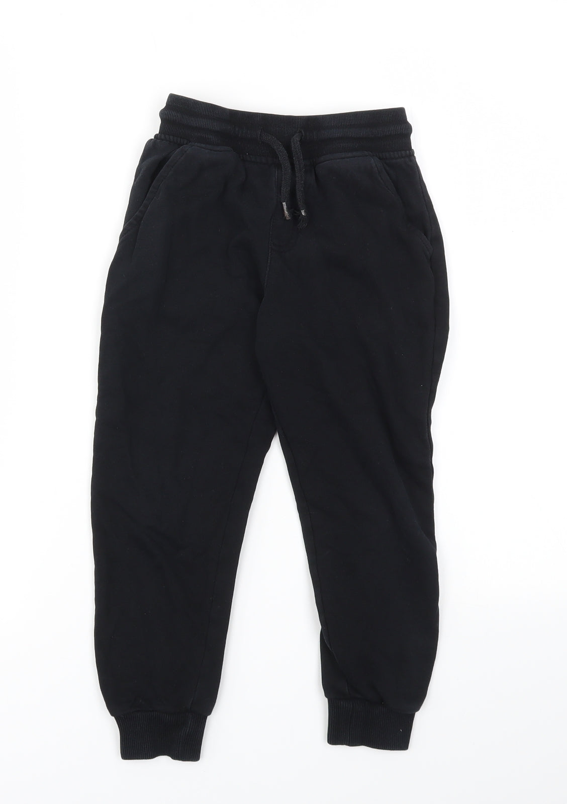George Boys Black   Jogger Trousers Size 5-6 Years