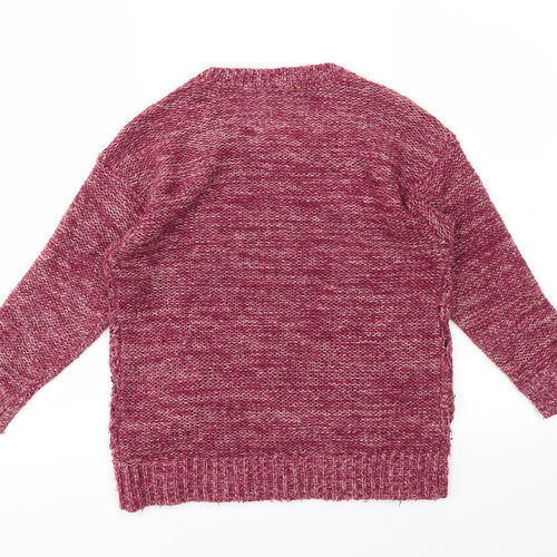 Red Hearing Womens Pink   Pullover Jumper Size 8