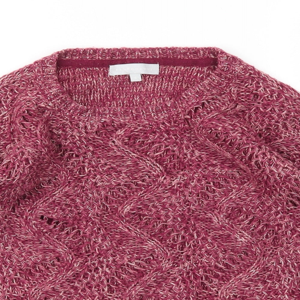 Red Hearing Womens Pink   Pullover Jumper Size 8
