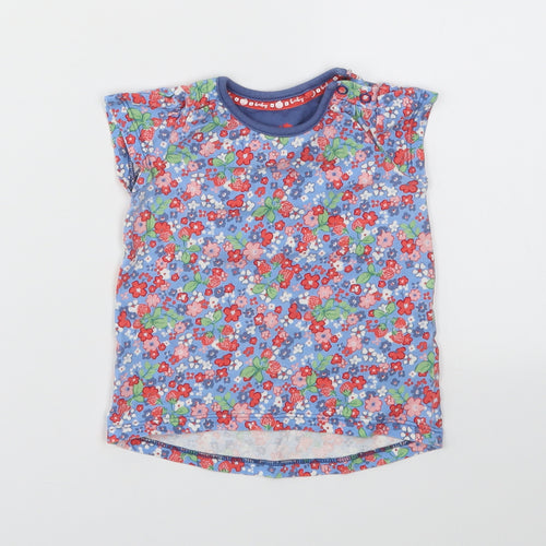 TU Girls Multicoloured Floral  Basic T-Shirt Size 6-9 Months