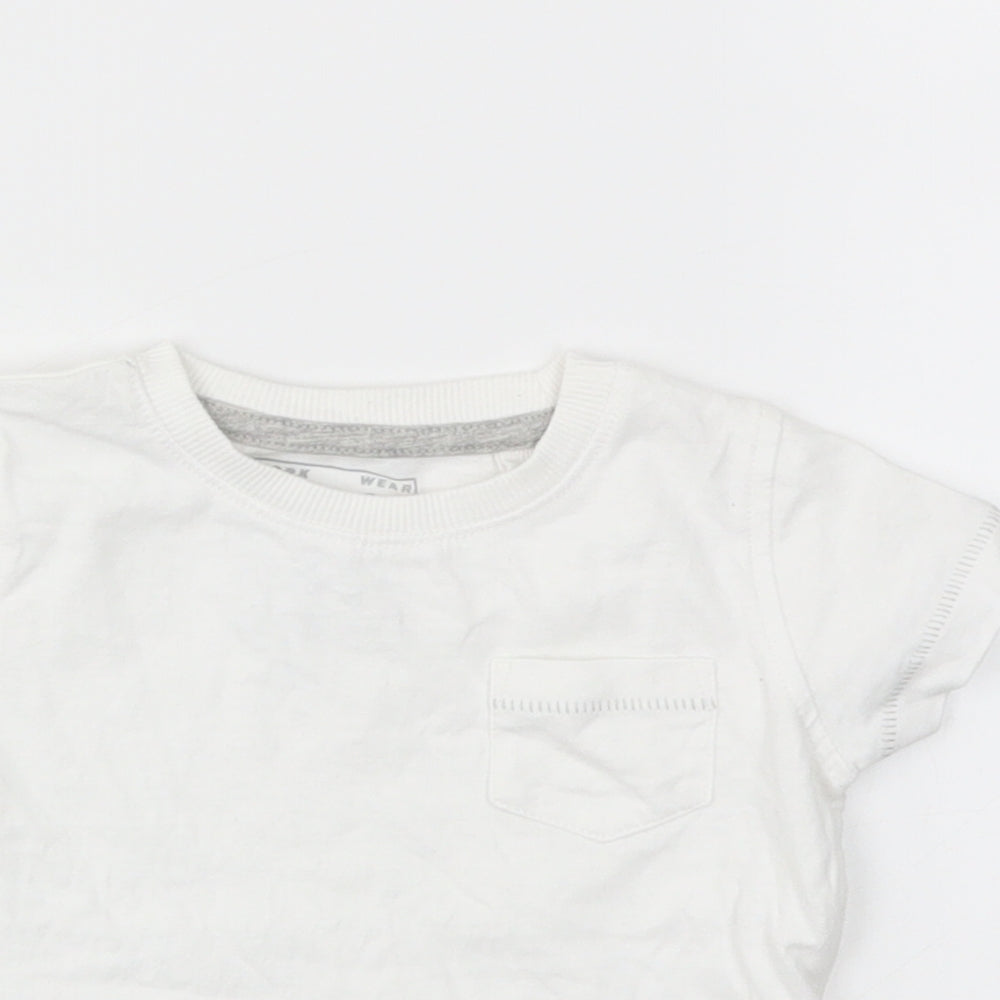 NEXT Boys White   Basic T-Shirt Size 3-6 Months