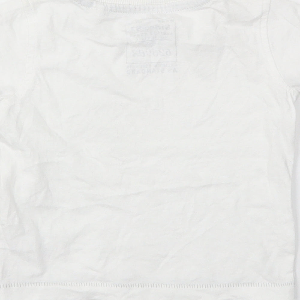 NEXT Boys White   Basic T-Shirt Size 3-6 Months