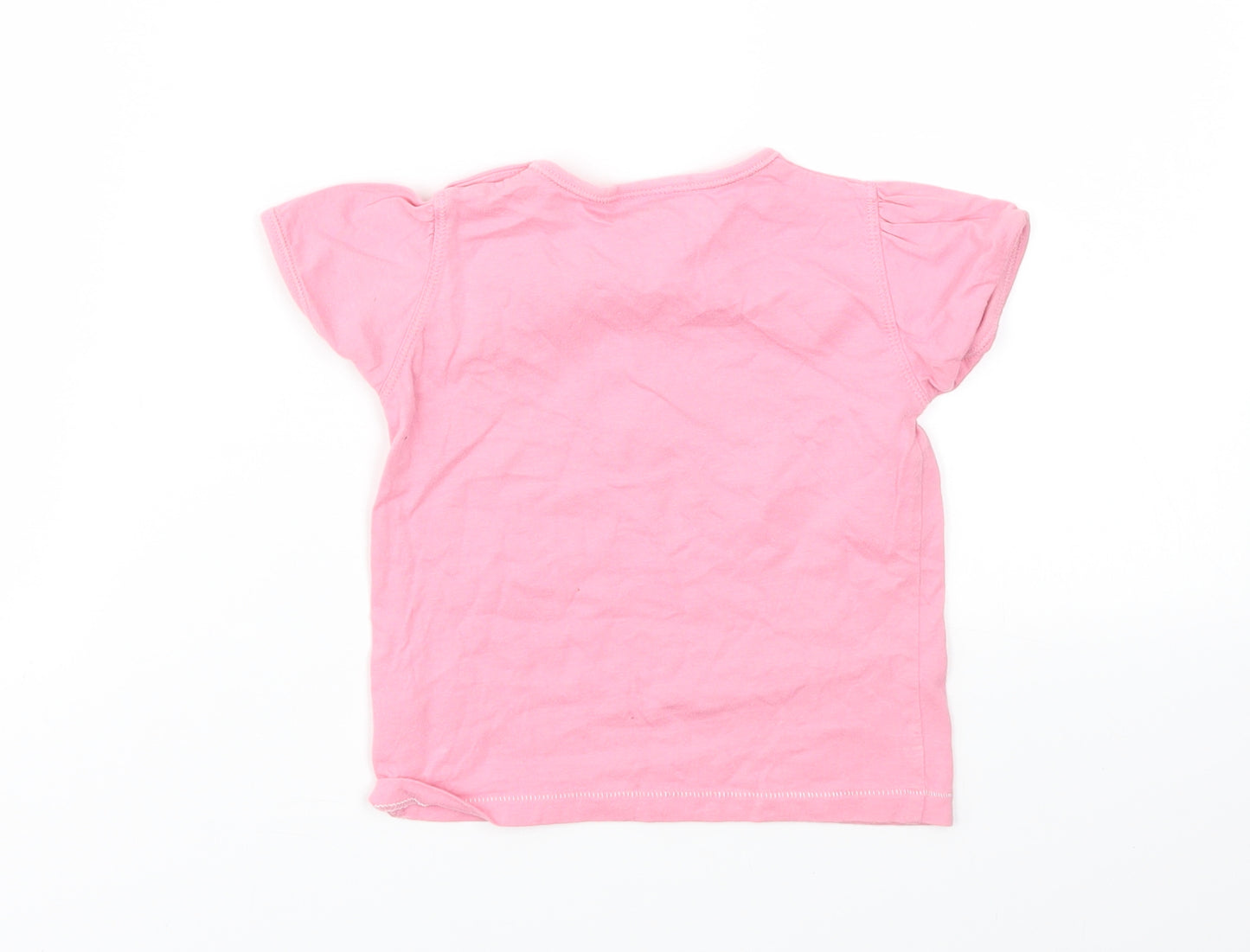 NEXT Girls Pink   Basic T-Shirt Size 12-18 Months
