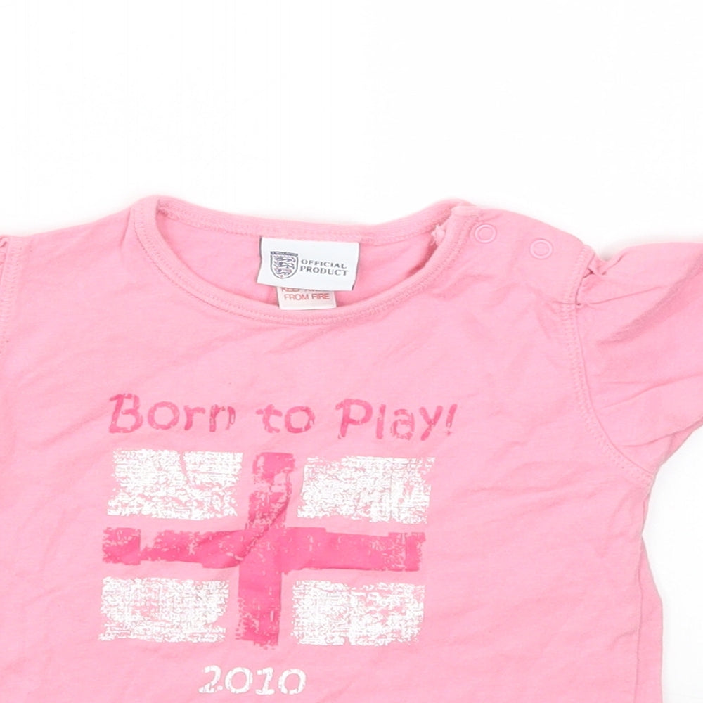 NEXT Girls Pink   Basic T-Shirt Size 12-18 Months