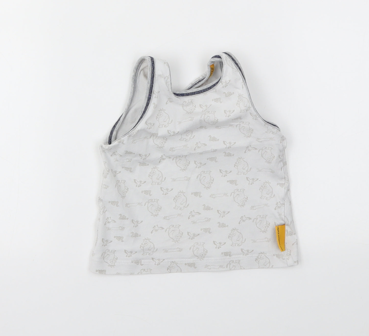 TU Boys Grey Animal Print  Basic T-Shirt Size 2-3 Years