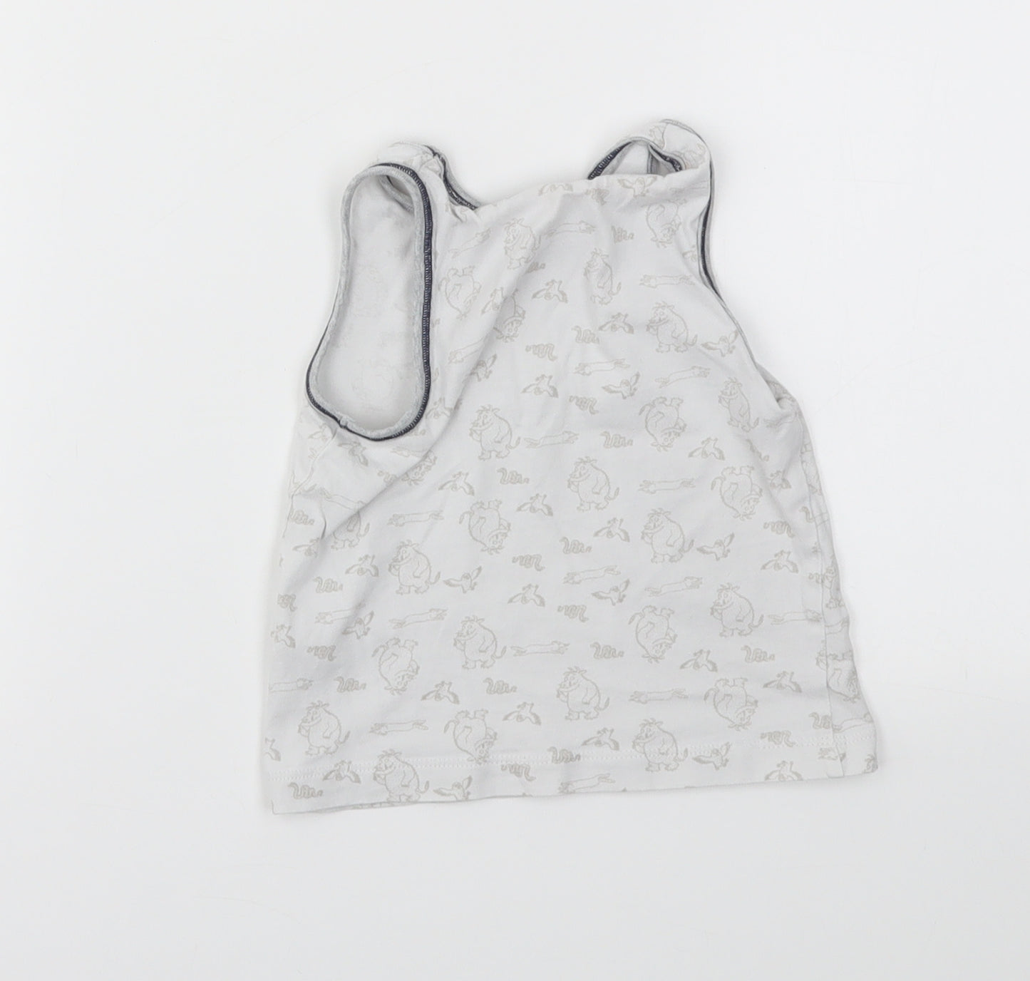 TU Boys Grey Animal Print  Basic T-Shirt Size 2-3 Years