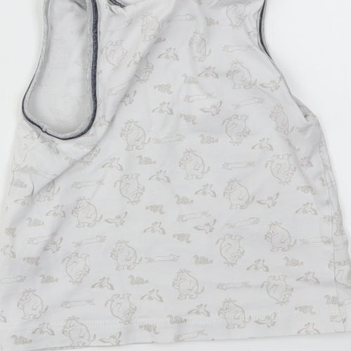TU Boys Grey Animal Print  Basic T-Shirt Size 2-3 Years