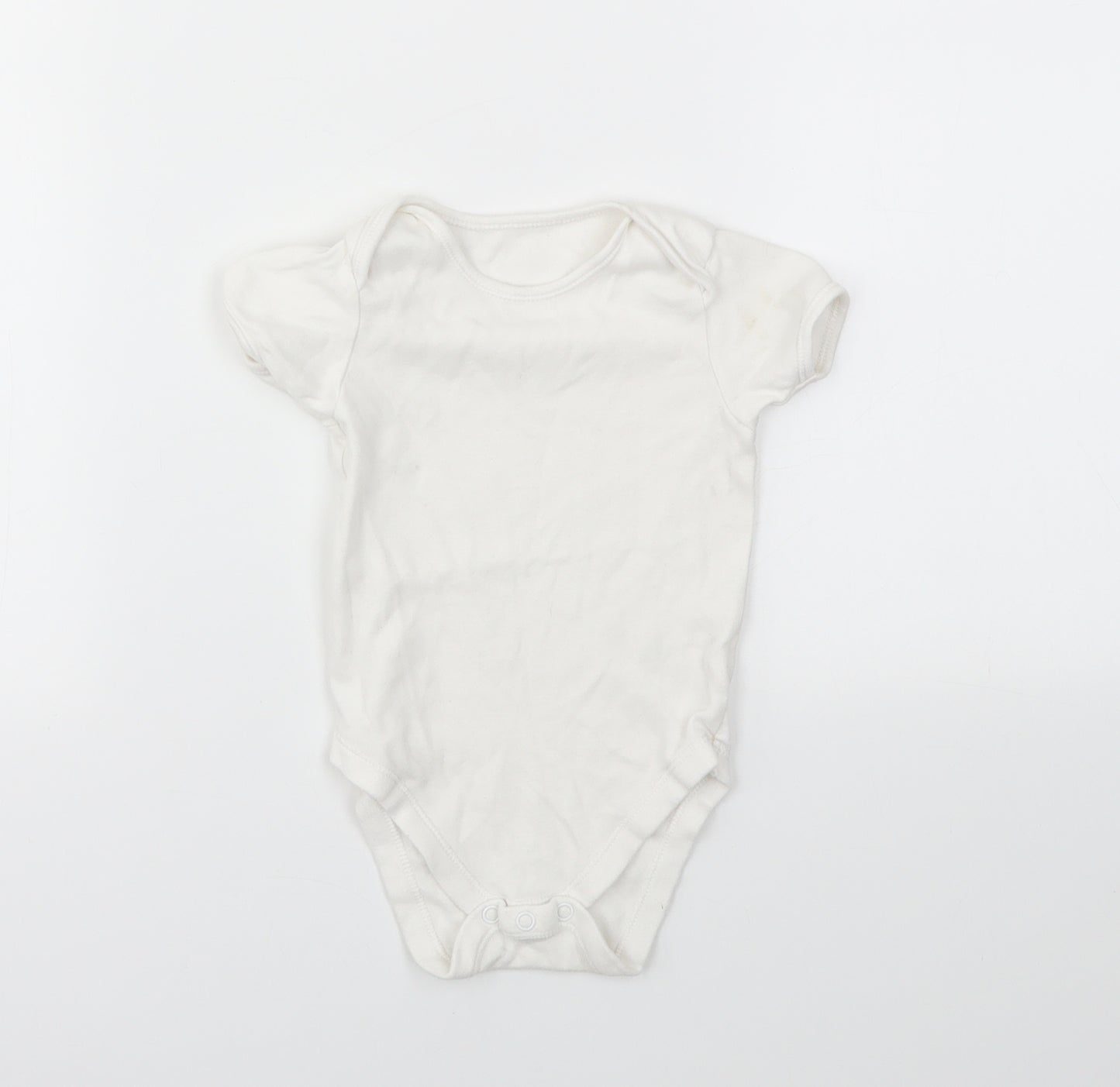 George Girls White   Babygrow One-Piece Size 12 Months