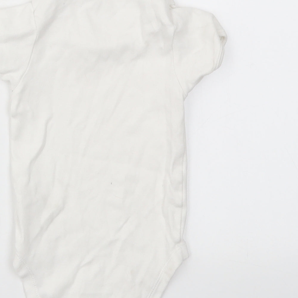 George Girls White   Babygrow One-Piece Size 12 Months