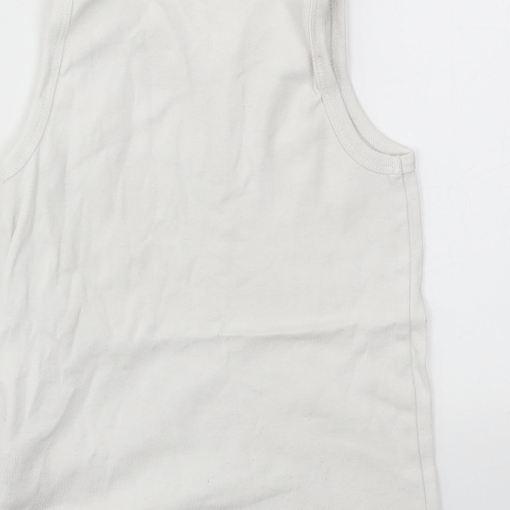 CARS Boys White   Basic T-Shirt Size 3-4 Years