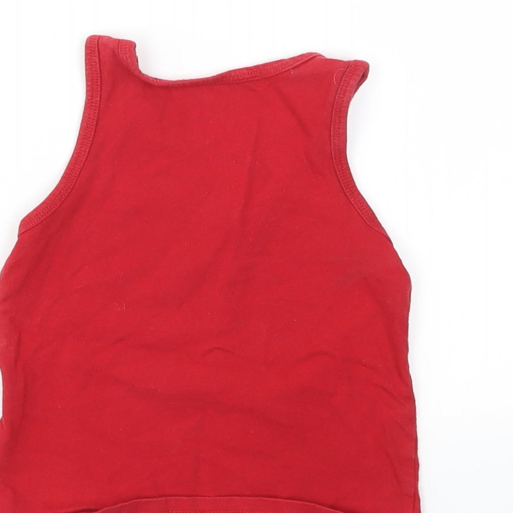 Primark Boys Red   Basic T-Shirt Size 3-4 Years