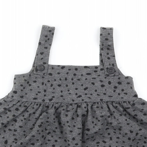 George Girls Grey Animal Print  Fit & Flare  Size 12-18 Months