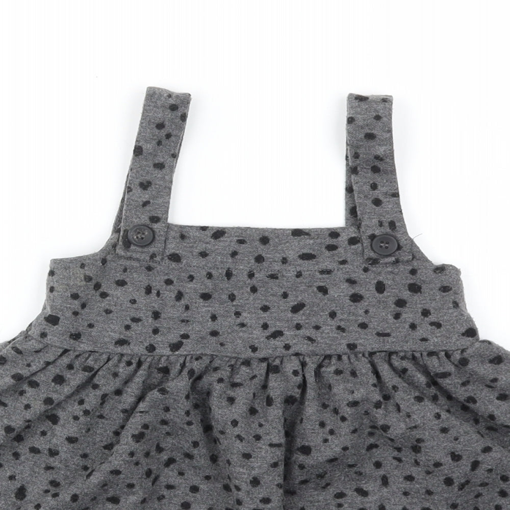George Girls Grey Animal Print  Fit & Flare  Size 12-18 Months