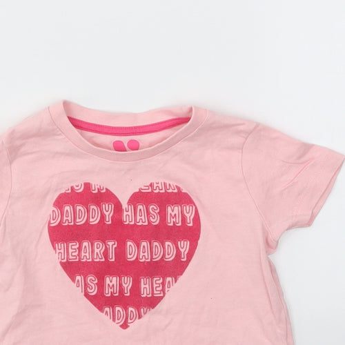 Very Girls Pink   Basic T-Shirt Size 18-24 Months