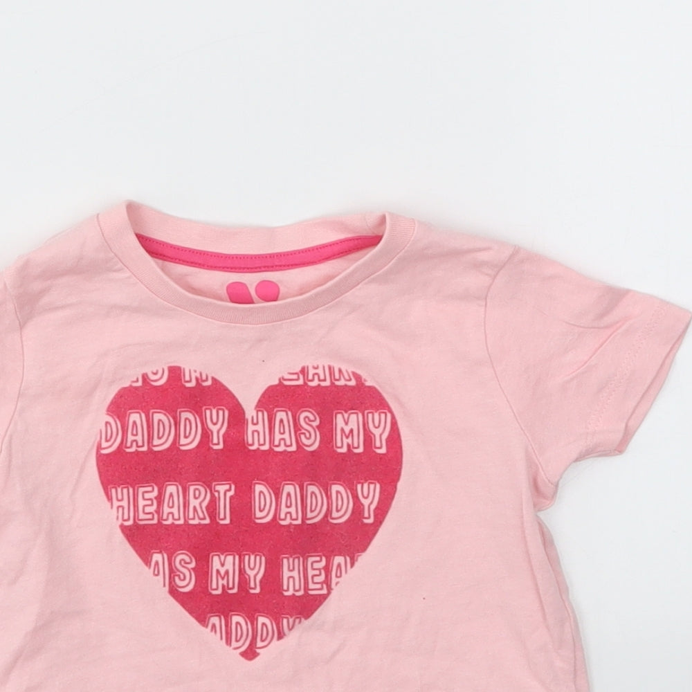 Very Girls Pink   Basic T-Shirt Size 18-24 Months