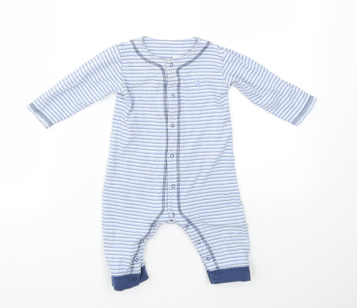 Gap Boys Blue Striped  Babygrow One-Piece Size 6-9 Months