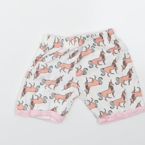 Preworn Girls Multicoloured Animal Print  Capri Trousers Size 12-18 Months