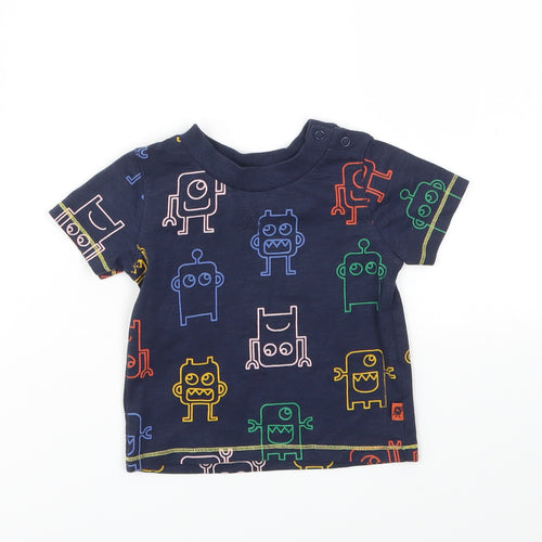 Primark Boys Multicoloured Animal Print  Basic T-Shirt Size 6-9 Months