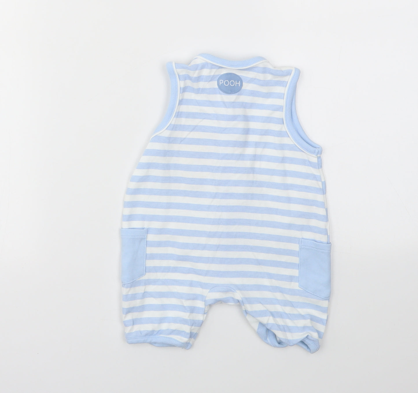 George Boys Blue Striped  Babygrow One-Piece Size 3-6 Months