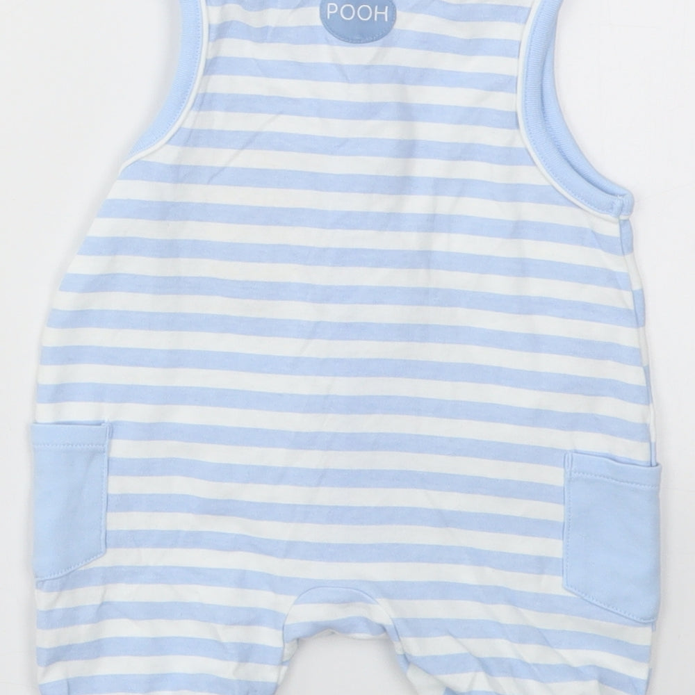 George Boys Blue Striped  Babygrow One-Piece Size 3-6 Months