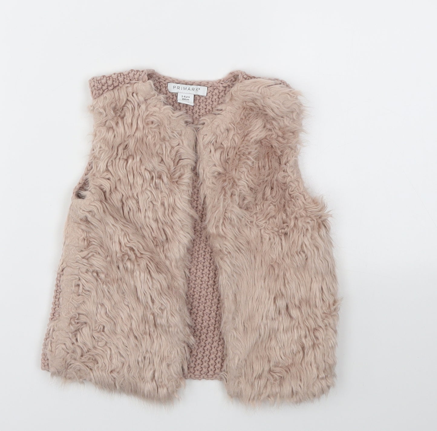Primark Girls Orange   Cardigan Jumper Size 3-4 Years