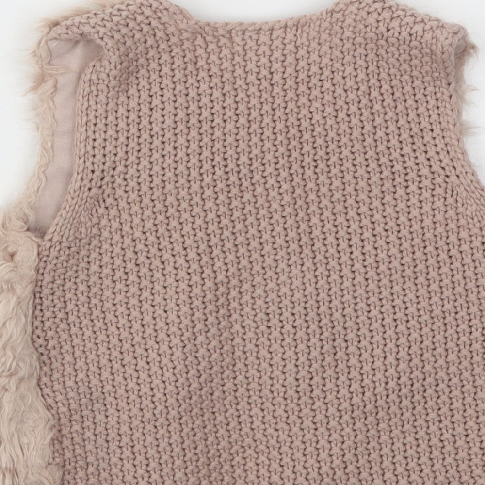 Primark Girls Orange   Cardigan Jumper Size 3-4 Years