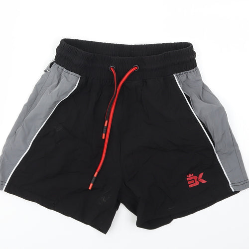 BK Boys Black   Sweat Shorts Size S