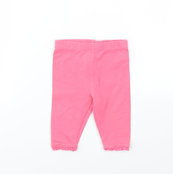 Primark Girls Pink Capri Leggings Size 3-6 Months