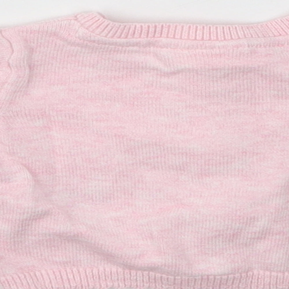 NEXT Girls Pink   Cardigan Jumper Size 0-3 Months
