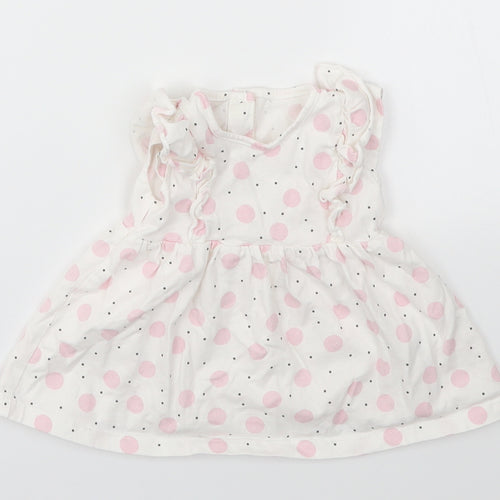 Matalan Girls Multicoloured Polka Dot  Fit & Flare  Size Newborn