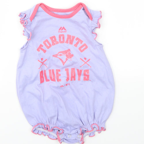 Majestic Girls Purple   Babygrow One-Piece Size 18 Months