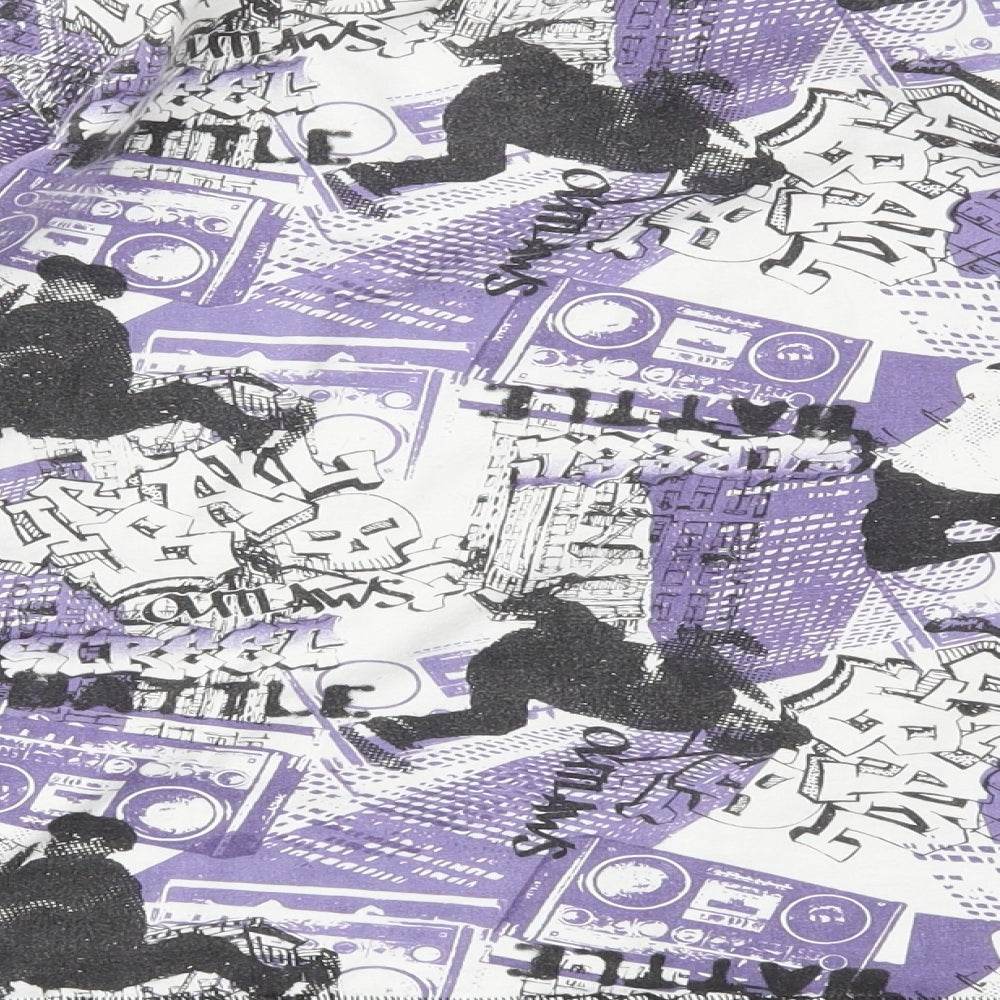 Urban Boys Multicoloured Geometric  Pullover T-Shirt Size 10-11 Years