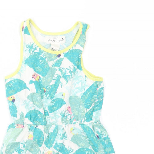 H&M Girls Multicoloured Geometric  Fit & Flare  Size 5-6 Years