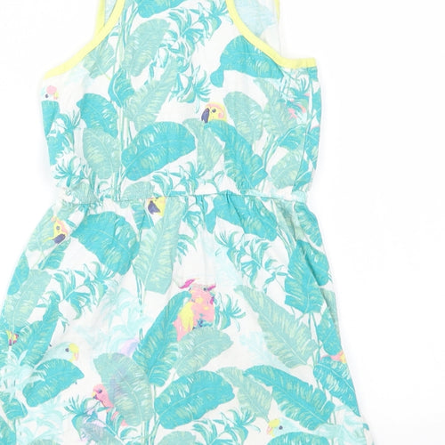 H&M Girls Multicoloured Geometric  Fit & Flare  Size 5-6 Years