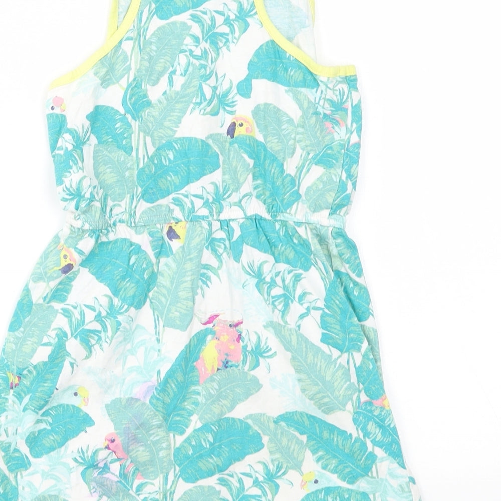 H&M Girls Multicoloured Geometric  Fit & Flare  Size 5-6 Years
