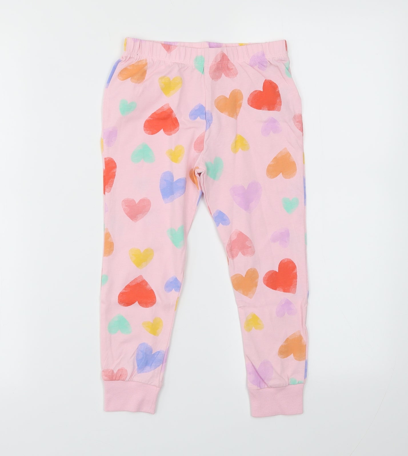 F&F Girls Multicoloured Spotted  Jogger Trousers Size 4-5 Years - PJS