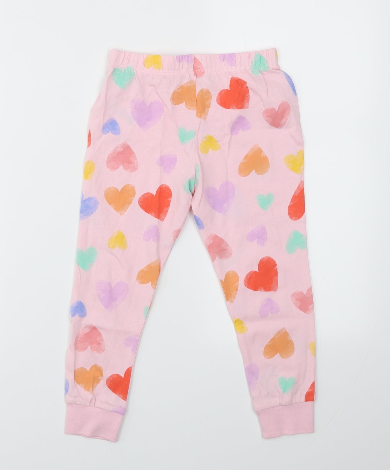 F&F Girls Multicoloured Spotted  Jogger Trousers Size 4-5 Years - PJS
