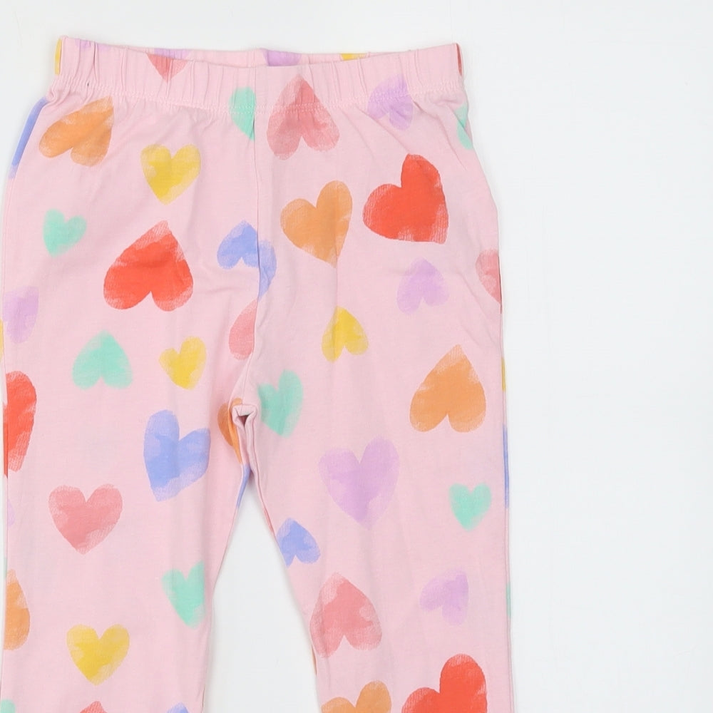 F&F Girls Multicoloured Spotted  Jogger Trousers Size 4-5 Years - PJS