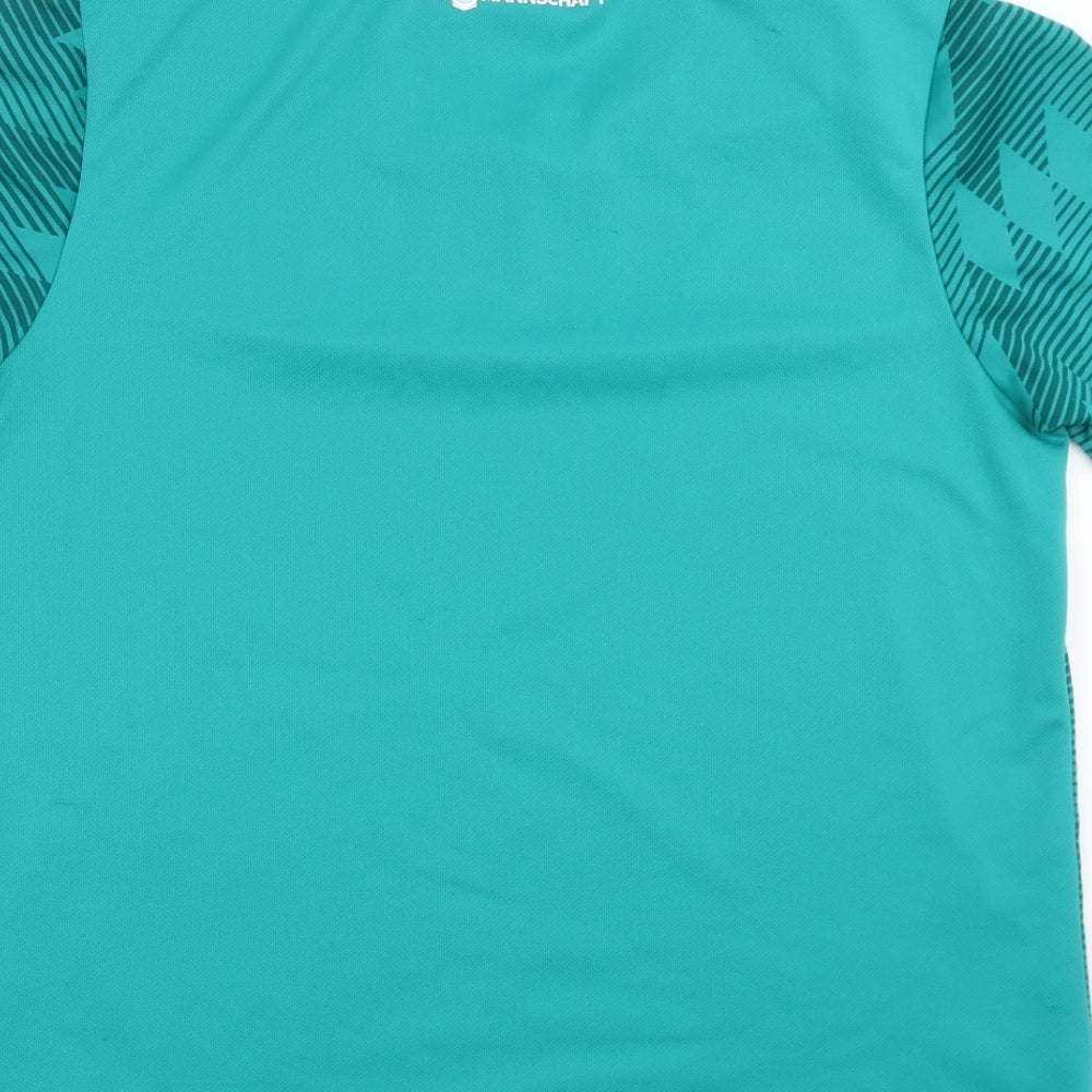 adidas Mens Green Geometric  Basic T-Shirt Size L  - fifa 2014